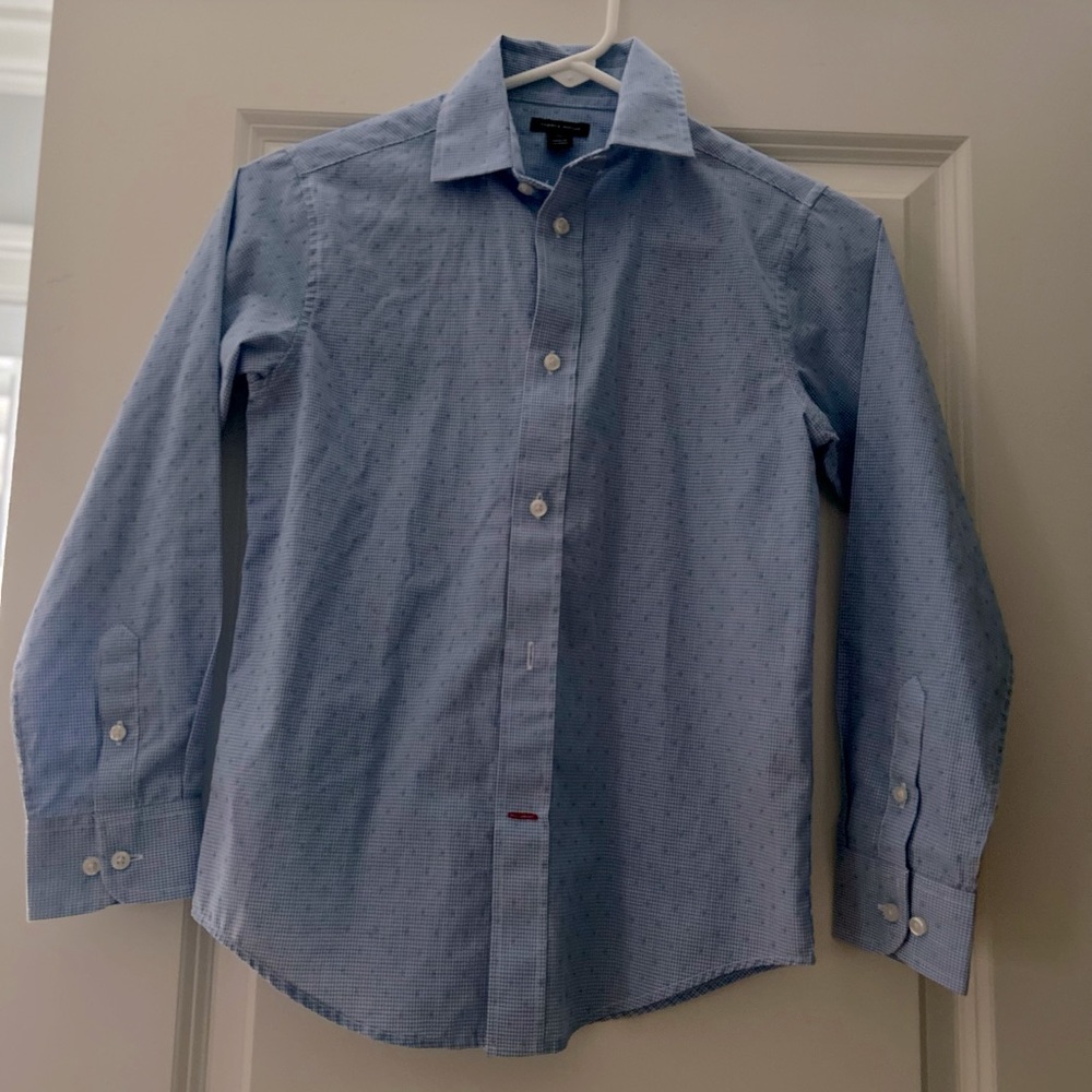 Blue Tommy Hilfiger shirt, button down size 10